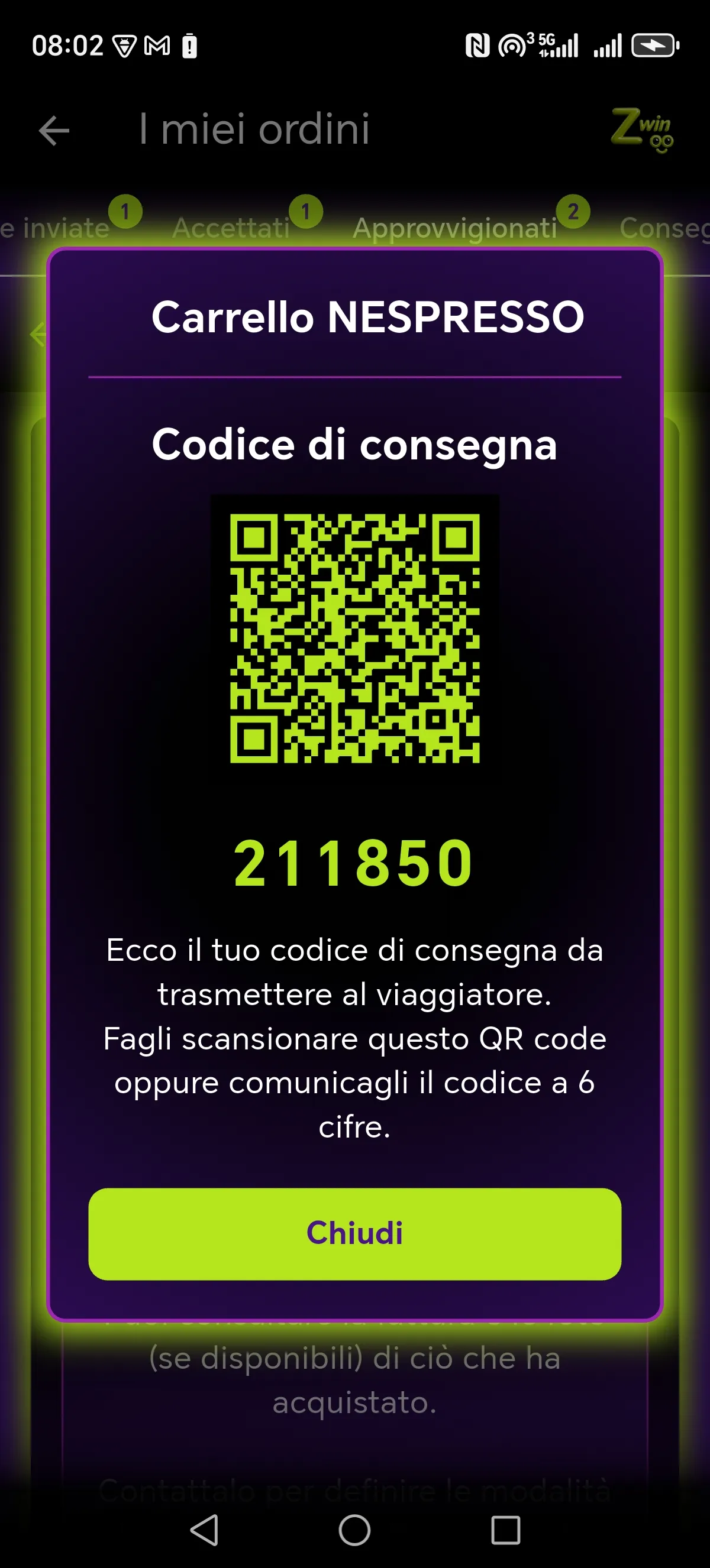 Schermata Zwinoo sicurezza 1