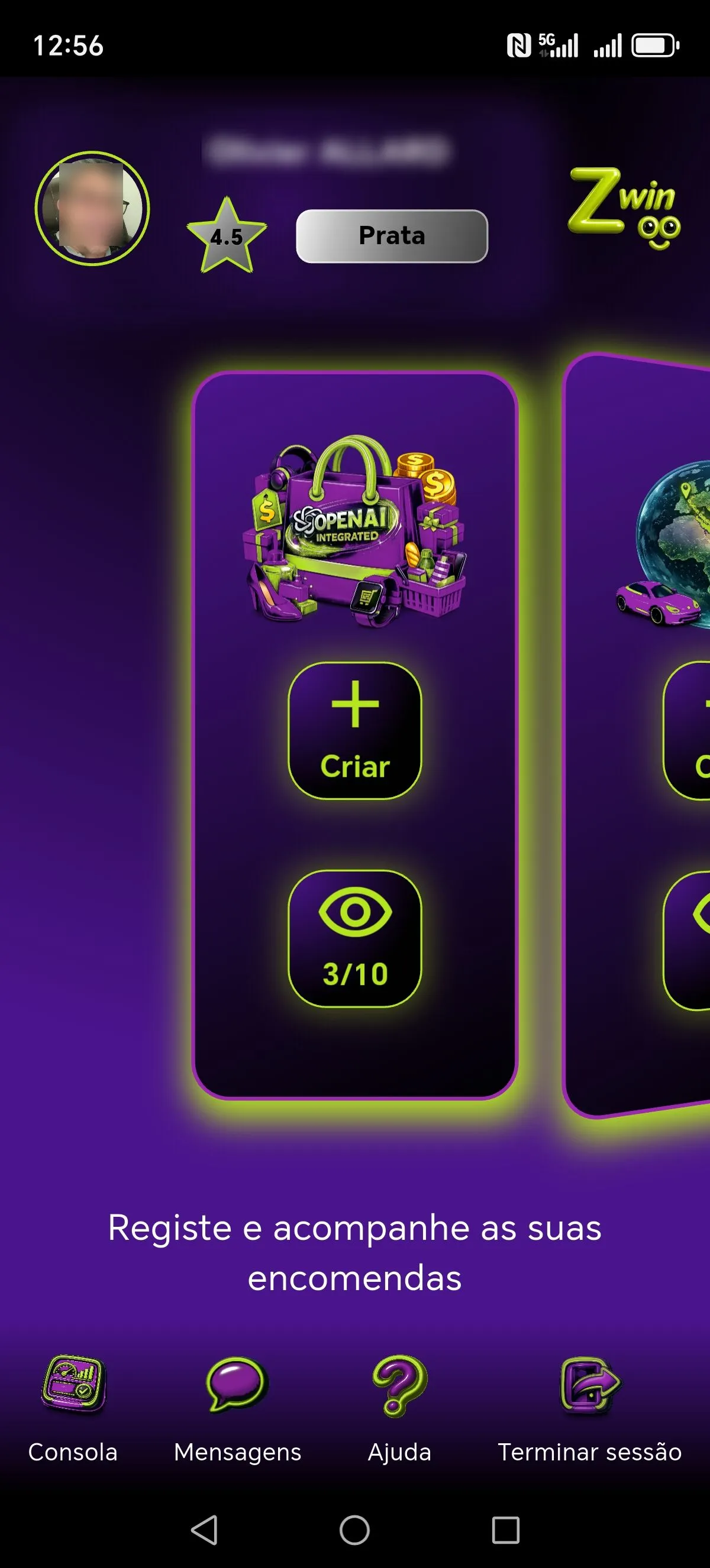 Ecrã Zwinoo conceito 1