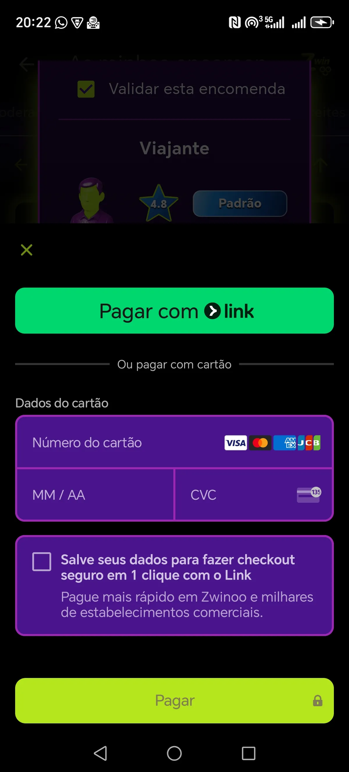 Ecrã Zwinoo segurança 2