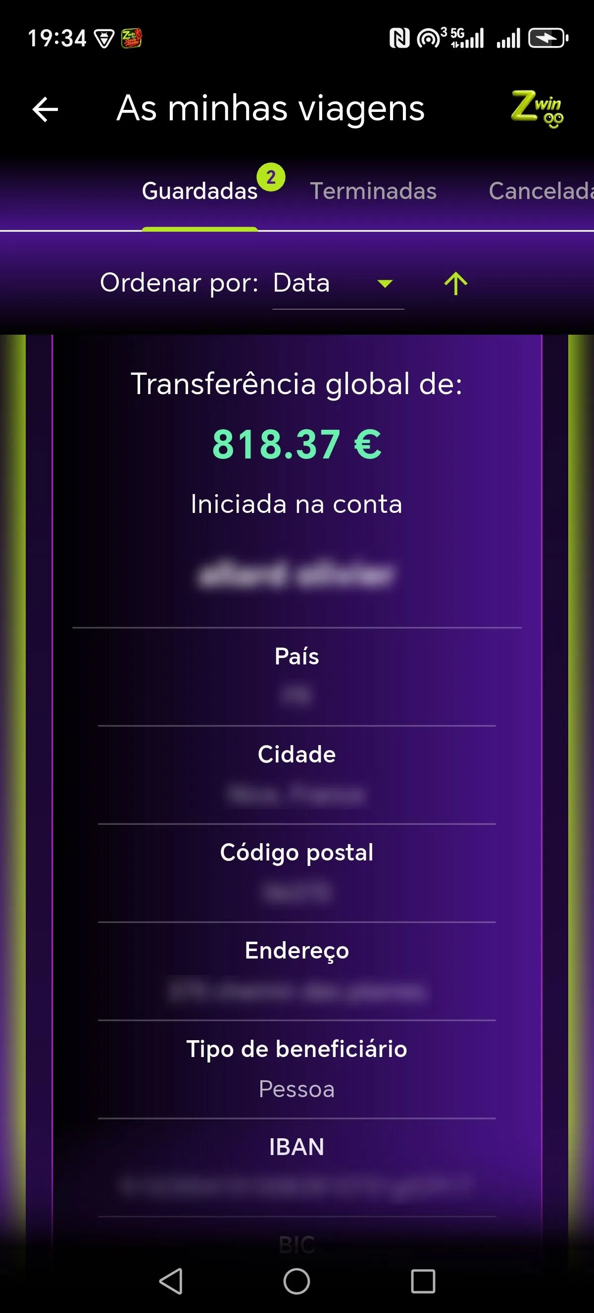 Ecrã Zwinoo segurança 3
